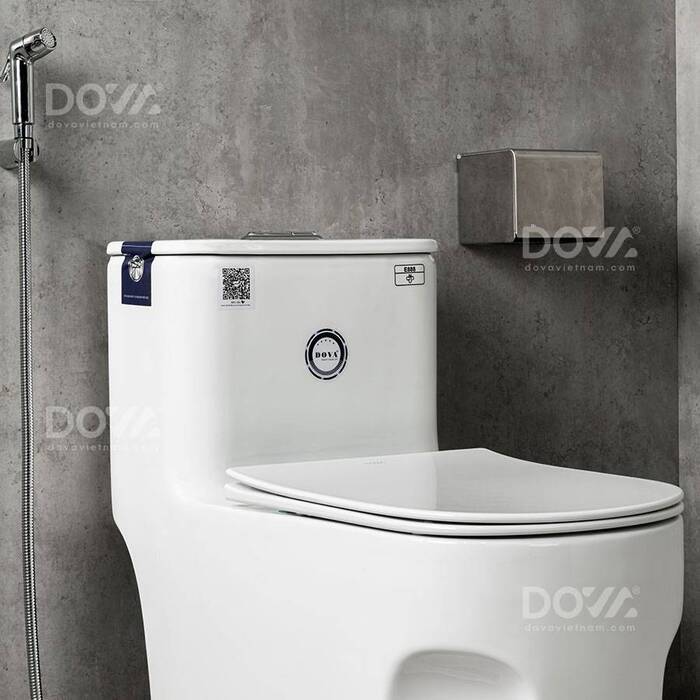 Bồn cầu 1 khối D888 Dova chất lượng tốt, giá phù hợp