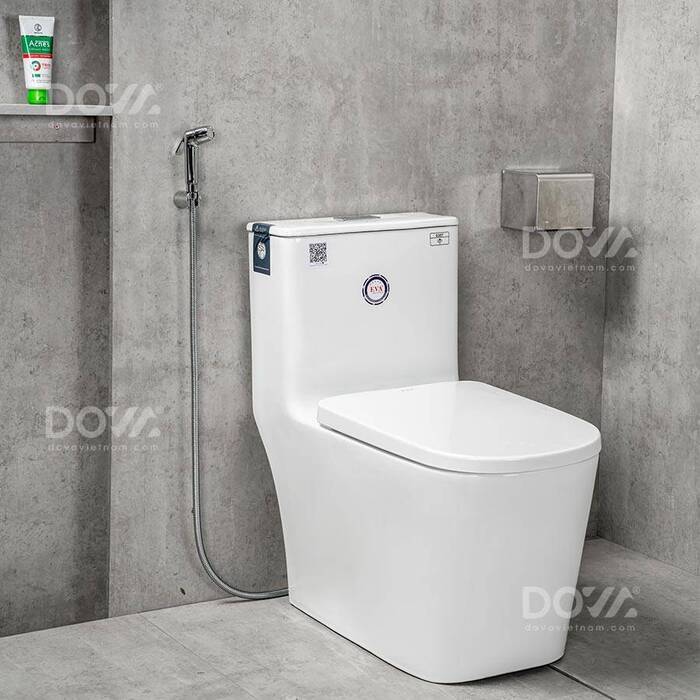 Bồn cầu 1 khối Dova chất lượng tốt, giá thành phù hợp, kiểu dáng tinh tế