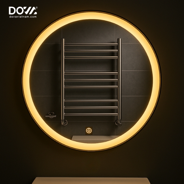 Gương Tròn Led Vành Nhôm