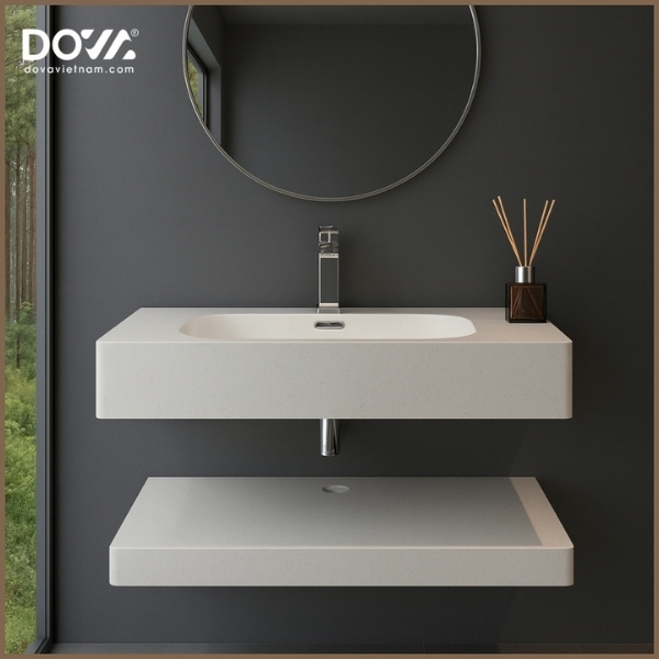 Bàn Đá Tràn Viền Bo Góc