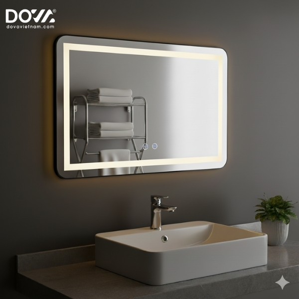 Gương Vành Nhôm Led